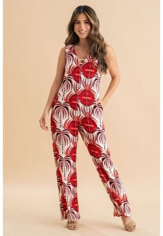 Enterizo Largo Edrom Rojo Ragged Pf31530218 Ragged