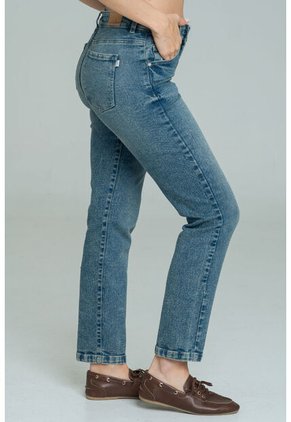 Jeans Mom Basico Marsella Azul Ragged Pf21350075