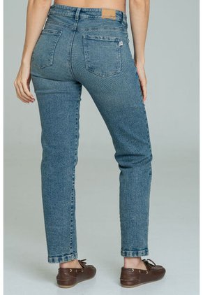 Jeans Mom Basico Marsella Azul Ragged Pf21350075