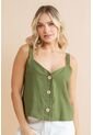 Blusa Lino Mali Verde Ragged Pf31113450 de Ragged