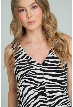 Vestido Zelee Negro Ragged Pf11511486