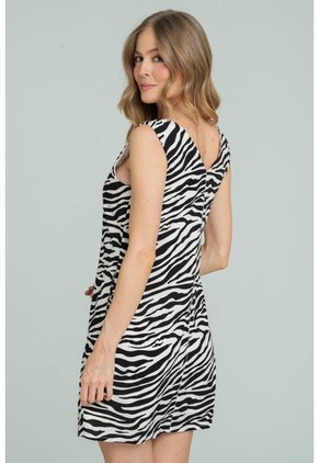 Vestido Zelee Negro Ragged Pf11511486