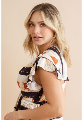 Blusa Slenna Azul Ragged Pf31113553