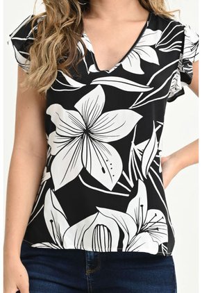 Blusa Keani Negro Ragged Pf31113102