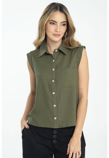Camisera Pluss Verde Ragged Pf31113159