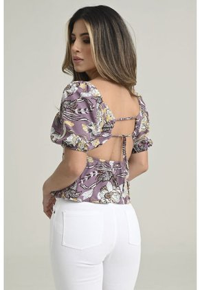 Blusa Jayla Violeta Ragged Pf31112941