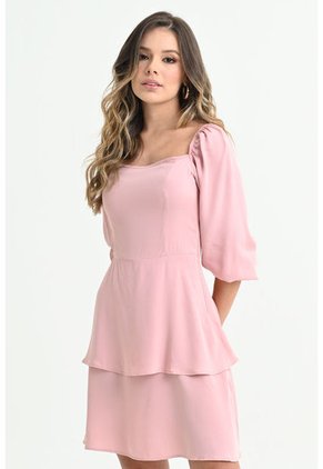 Vestido Corto Civita Rosa Ragged Pf31511244