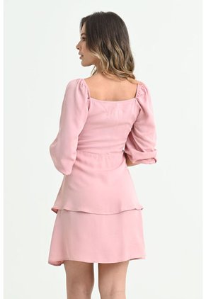 Vestido Corto Civita Rosa Ragged Pf31511244