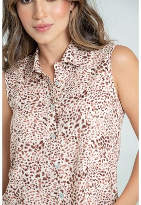 Camisa Hyland Café Ragged Pf32111311