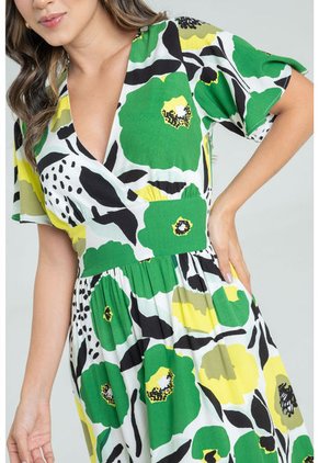 Vestido Flowy Verde Ragged Pf31511343