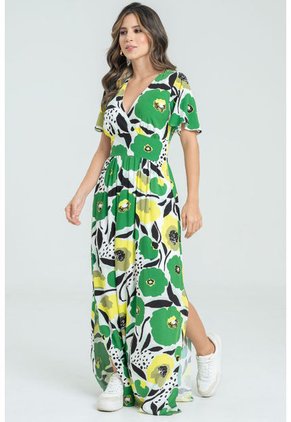 Vestido Flowy Verde Ragged Pf31511343