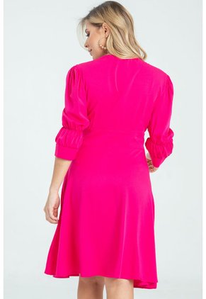 Vestido Amba Fucsia Ragged Pf32510467