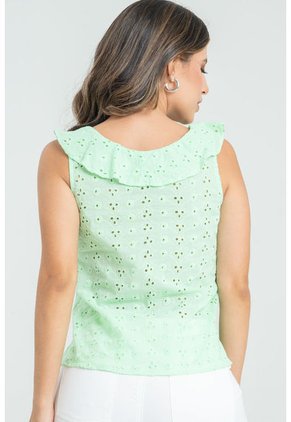 Blusa Mandolina Verde Ragged Pf32111314