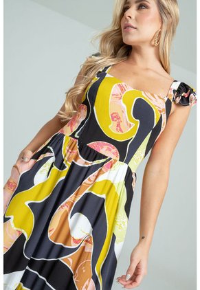 Vestido Murcia Verde Ragged Pf31511339