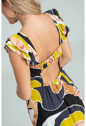 Vestido Murcia Verde Ragged Pf31511339