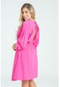 Vestido Corto M/larga Fucsia Ragged Pf31511344 de RAGSTYLE