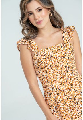 Vestido Malai Beige Ragged Pf31511338