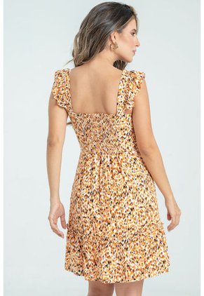 Vestido Malai Beige Ragged Pf31511338