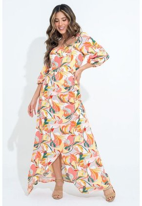 Vestido Sunrise Naranja Ragged Pf31511447