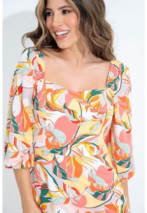 Vestido Sunrise Naranja Ragged Pf31511447