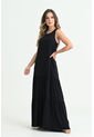 Vestido Largo Cancun Negro Ragged Pf31511256 de RAGSTYLE