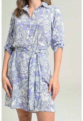 Vestido Bluson Yosha Azul Ragged Pf31511196