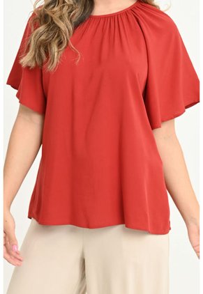 Blusa Malasia Café Ragged Pf31113090