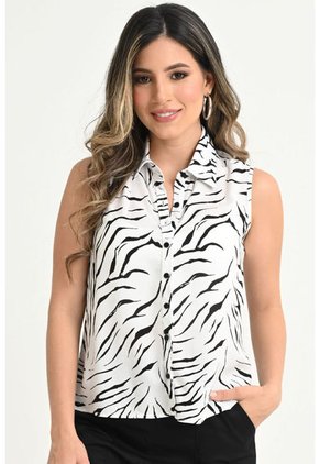 Blusa Coppola Blanco Ragged Pf31113089