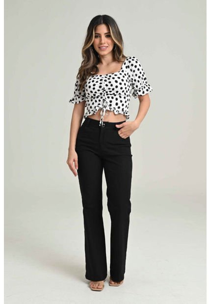 Pantalon Campana Gales Negro Ragged Pf31310601