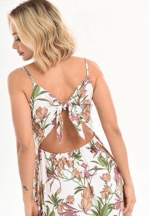 Vestido Largo Aitana Blanco Ragged Pf31511094