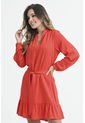 Vestido Corto Manga Larga Rojo Ragged Pf31511252 de RAGSTYLE