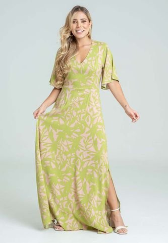 Vestido Mucura Verde Ragged Pf31511333 RAGSTYLE