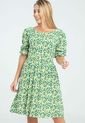 Vestido Corto Momy Verde Ragged Pf31511347 de RAGSTYLE