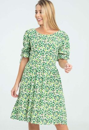 Vestido Corto Momy Verde Ragged Pf31511347