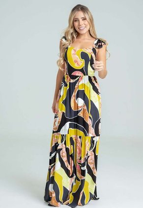 Vestido Murcia Verde Ragged Pf31511339