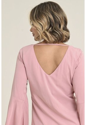 Vestido Yei Rosa Ragged Pf31511240