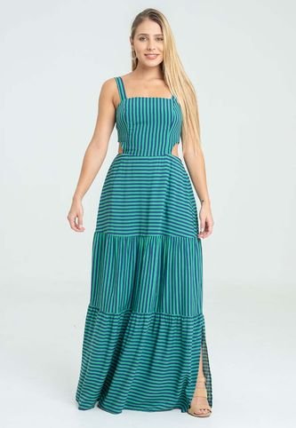 Vestido Aline Rayas Azul Ragged Pf31511345 RAGSTYLE