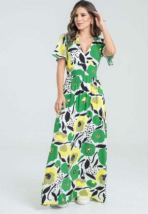 Vestido Flowy Verde Ragged Pf31511343