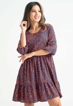 Vestido Corto Lotus Naranja Ragged Pf32510458