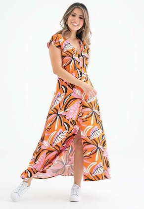 Vestido Largo Marie Rosa Ragged Pf31511300