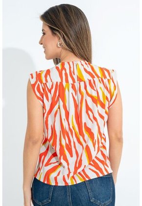 Blusa Kitanha Naranja Ragged Pf31113382