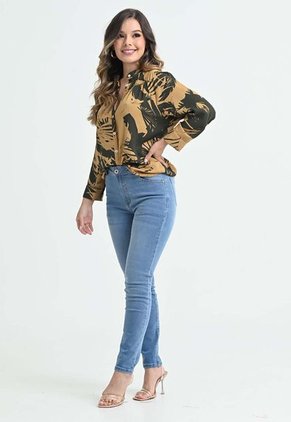 Jeans Skinny Guali Azul Ragged Pf35350245