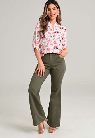 Pantalon New Zamolo Verde Ragged Pf35310101 RAGSTYLE