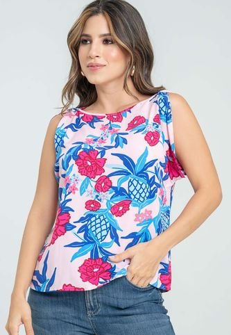 Blusa Christy Rosa Ragged Pf31113184 RAGSTYLE