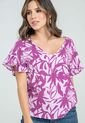 Blusa London Violeta Ragged Pf31113188 de RAGSTYLE