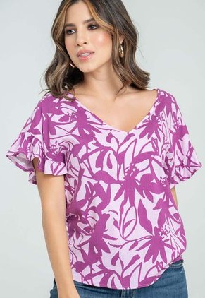 Blusa London Violeta Ragged Pf31113188