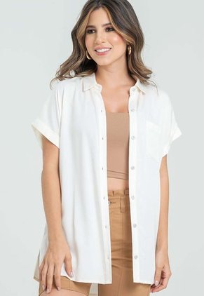 Blusa Macanas Blanco Ragged Pf31113191