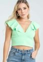 Crop Top Fruna Verde Ragged Pf31122189 de RAGSTYLE