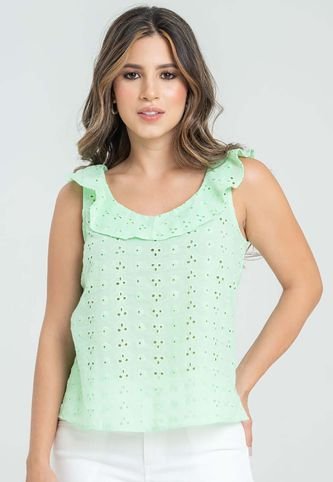 Blusa Mandolina Verde Ragged Pf32111314 RAGSTYLE