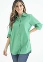 Camisa Boyfriend Popelina Verde Ragged Pf31112996 de RAGSTYLE
